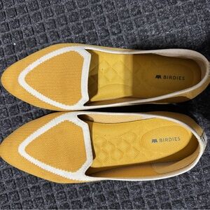 Birdies Women's Yellow Knit Loafers